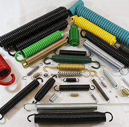 Extension springs include single, double and garage door extension springs.